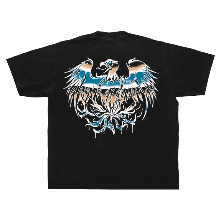 Chrome Bird Tee (Black) - Image 2